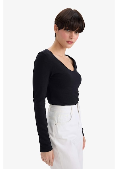 Defacto Slim Fit Dar Kesim Basic Düz Modal Uzun Kollu Tişört F7153ax25aubk81 SIYAH Defacto Slim Fit Dar Kesim Basic Düz Modal Uzun Kollu Tişört F7153ax25aubk81 SIYAH