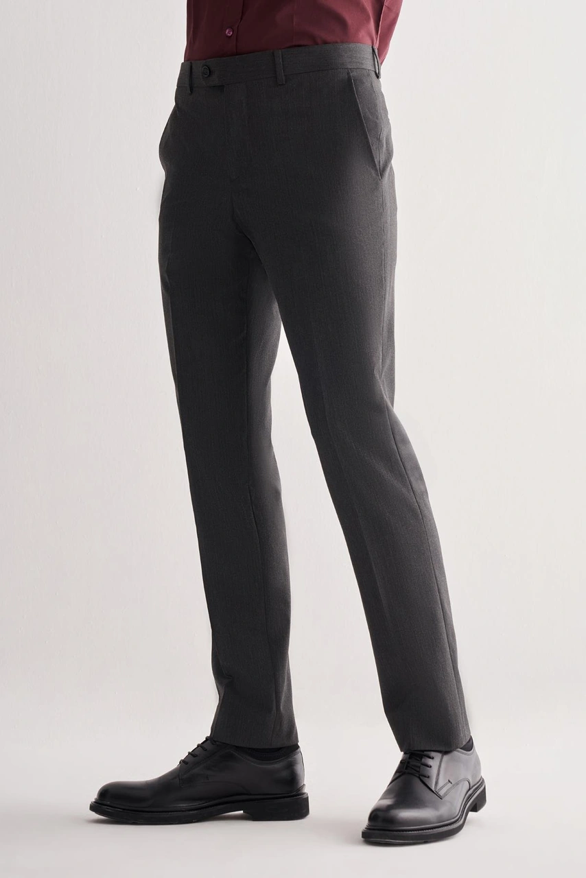 İmza Koyu Antrasit Yan Cep Açık Paça Kendinden Desenli Slim Fit Pantolon 1003255152 Koyu Antrasit İmza Koyu Antrasit Yan Cep Açık Paça Kendinden Desenli Slim Fit Pantolon 1003255152 Koyu Antrasit