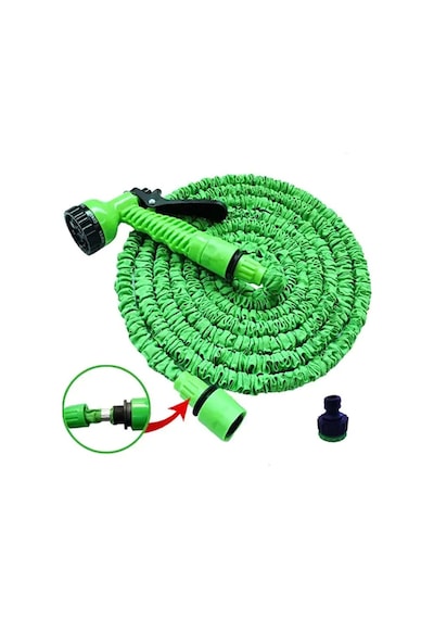 Sepetinegelsin Uzayan Hortum Tabancalı 15 Metre Magic House Bahçe Sulama İçin Expandable Hose Hortum