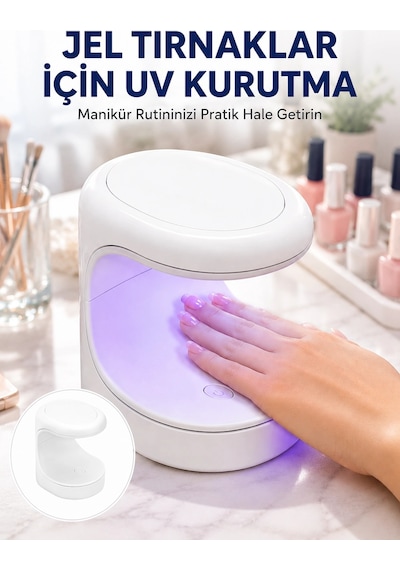 Kalıcı Oje Kurutucu Uv Led Teknolojisi Taşınabilir Mini Tırnak Kurutucu Yeni Nesil Belirtilmemiş