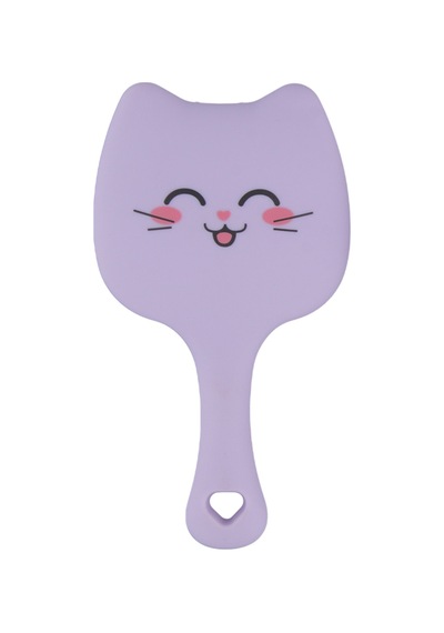 Beauty Kids Kitty Puf Açma Tarama Saç Fırçası Lila