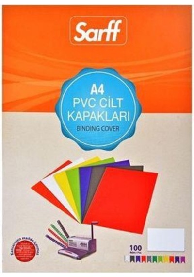 Sarff Cilt Kapağı Plastik Opak A4 450 MIC Sarı 15201107