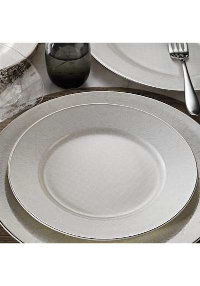 Kütahya Porselen Bone Kalipso 62 Parça 1076520 Desenli Yemek Takı