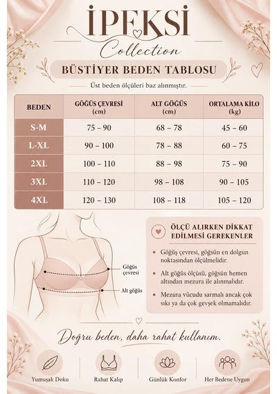 İpeksi Collection İp Askılı Pamuklu Çıkarılabilir Pedli Büstiyer Bralet - Sporcu Yarım Atlet Beyaz Kum