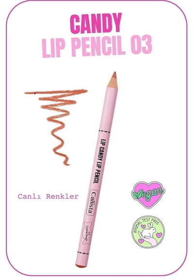 Callista Lip Candy Lip Pencil Dudak Kalemi 03 Cookie Dough - Nude