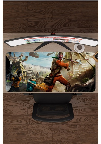 Dying Light Kaymaz Dikişli Kauçuk Oyuncu Mousepad V2 - 90x40 Xxl Gaming Mouse Pad Fare Altlığı