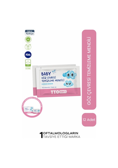 Tto Soft Baby Bebek Göz Çevresi Temizleme Mendili (Yenidoğan Bebeklerde Guvenle Kullanım)