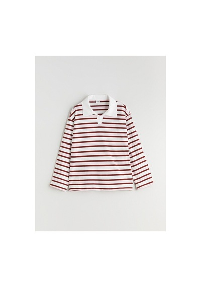Lc Waikiki Alıta Cıty Farkıyla Lcw Kids Karışık Polo Yaka Çizgili Kız Çocuk Tişört Karisik - 928163178 Karisik