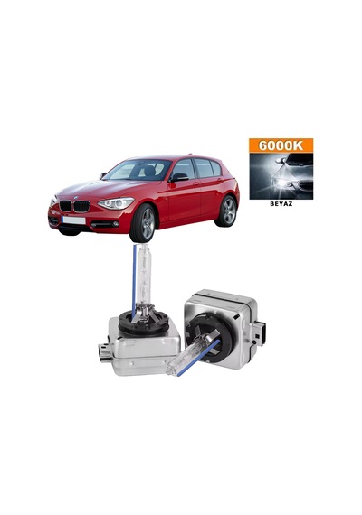 Bmw 1 Serisi F20 2012-2017 Xenon D1s / D1r 6000k Beyaz Hıd Xenon Ampul 2 Adet
