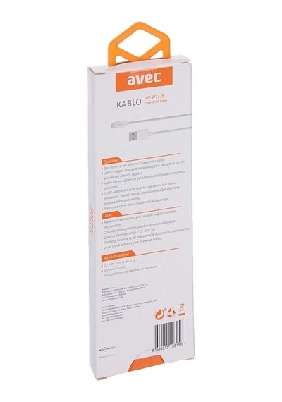 Usb Şarj Kablosu 1m Avec Av-w132b