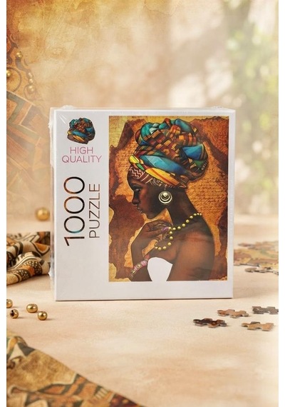 1000 Parça Afrikalı Kadın Puzzlezarafetin Portresi Etnik Esintili Sanatsal Puzzle