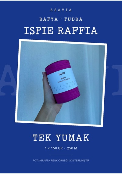 Asavia Ispie Rafya İp Çanta Ve Şapka Örgü İpi 150 Gr 250 M Pudra