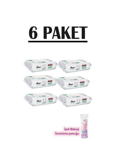 Sleepyyüzey Temizlik Mendili Havlusu 100' Lü 6 Paket 600 Yaprak Hediyeli Diğer