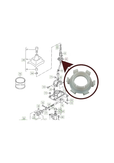 Vw Audi Seat Skoda Vites Kol Bilya Çanak Tamir Burcu 1j0711251 Standart