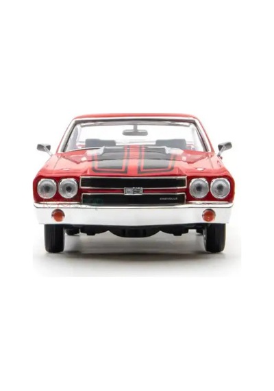 Motor Max 1:24 1970 Chevy El Camino Ss 396 Model Araba - Kırmızı Metal Diecast Koleksiyon