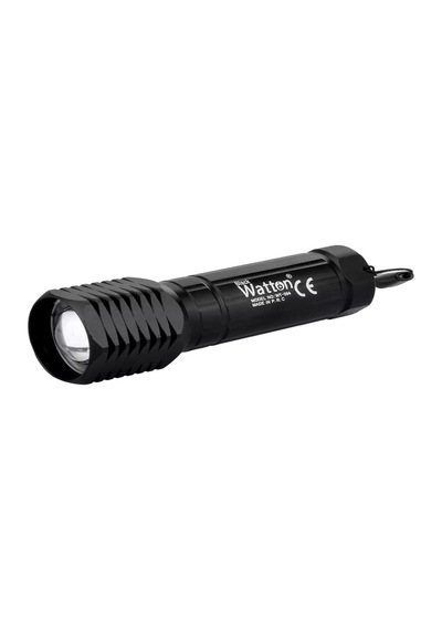 Watton Wt-094 Küçük Güçlü Zoomlu El Feneri Siyah