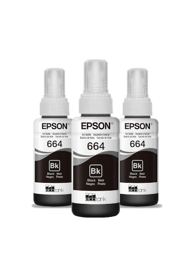 Epson 664 C13T664 EcoTank L386 Siyah Mürekkep Seti