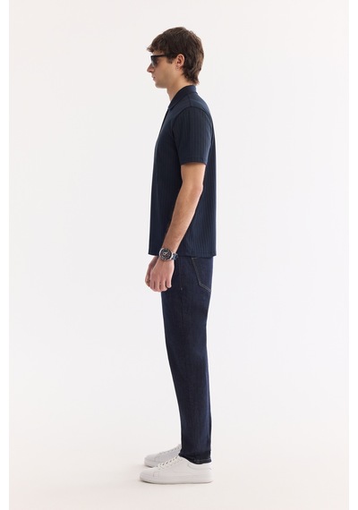 Avva Erkek Lacivert Kıvrılmaz Polo Yaka Fermuarlı %100 Pamuk Regular Fit T-shirt A61y1038 Avva Erkek Lacivert Kıvrılmaz Polo Yaka Fermuarlı %100 Pamuk Regular Fit T-shirt A61y1038