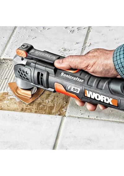 Worx Wa4966 Çok Amaçlı Raspalama Makinası İçin 75x75mm Karbür Kaplama Harç, Boya, Yapıştırıcı Universal Zımpara Başlığı Fr Wa4966
