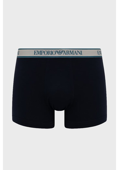 Emporio Armani Logolu 3 Pack Boxer Erkek Boxer Em000259 Af25019 Mb676 Lacivert-petrol-lacivert