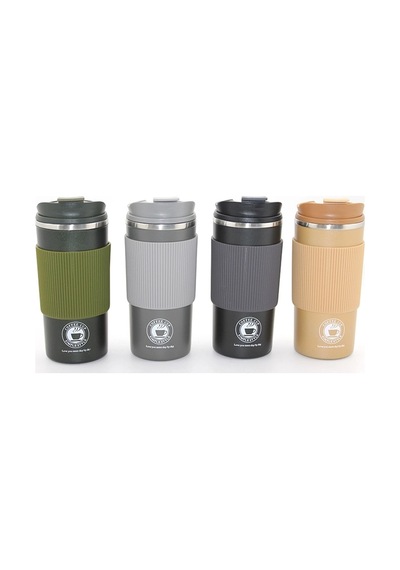 500ml Paslanmaz Çelik Termos Mug - Sızdırmaz Kapaklı Çift Katmanlı Termos Alk3133