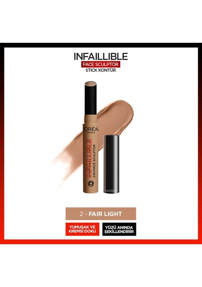 L'oréal Paris Infaillible Face Sculpter Stick Kontür - Fair Light Çok Renkli