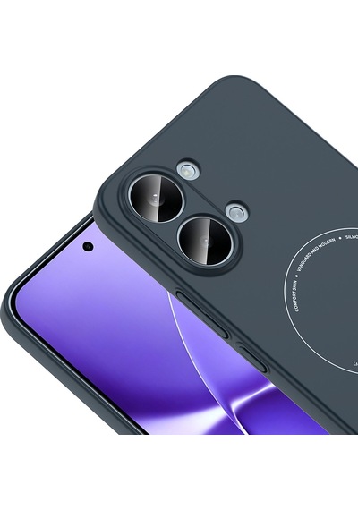 Maks Technology Poco X8 Pro Max Kılıf M-safe Şarj Özellikli Kamera Korumalı Mkst Elio Sert Pc Kapak - Lacivert