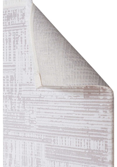 Alya Modern Tasarım Makine Oval Halı 20440 Kemik Kemik-krem