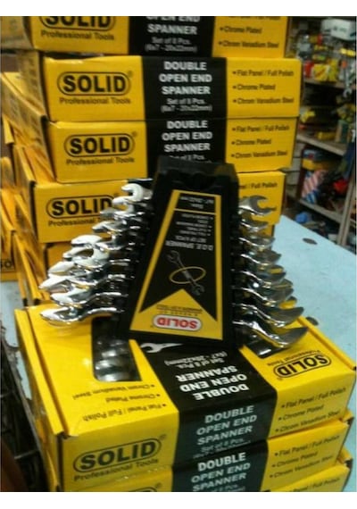 Solid Anahtar Takımı 8'Li Acıkagız Profesyonel 06Mm - 22Mm N11.12321 Solid Anahtar Takımı 8'Li Acıkagız Profesyonel 06Mm - 22Mm N11.12321