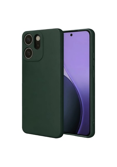 Oppo Reno 14f Uyumlu First Silikon - Koyu Yeşil