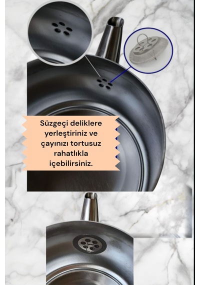 Çay Süzgeç / Demlik İçi Süzgeçi Çaydanlık İçi Sök Tak