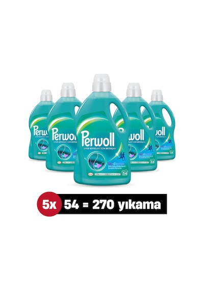 Perwoll Yenileme Spor Giysiler 5x 2.97l 54 Yıkama 270yıkama set-hnkdtj-5274-6227 2750 ML