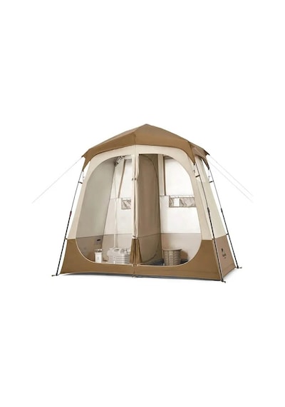 Naturehike Wc & Duş & Giyinme Çadırı Otomatik Kurulum - İki Odalı Brown