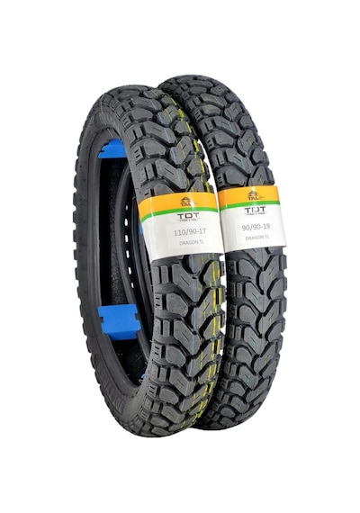 110/90-17 Ve 90/90-19 Kuba Blackcat Tl Tubeless - Dubleks Lastik Takımı