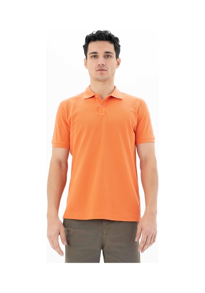 AR-MA Arma Erkek %100 Pamuk Basic Polo Yaka Regular Fit T-shirt Y25374351201 Pembe