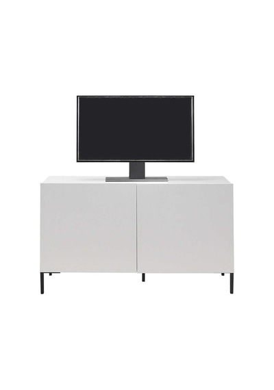 Roma 2 Kapaklı Modüler Tv Ünitesi - Mat Lake Beyaz 120x70x43 Cm Gxyxd