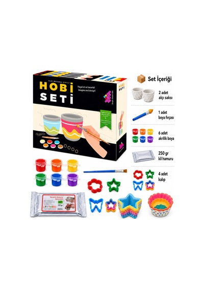 Zet Zeka Hobi Sanat Boyama Seti Alçı Boyama Ve Taş Boyama Seti 5+ Yaş 1+ Oyuncu