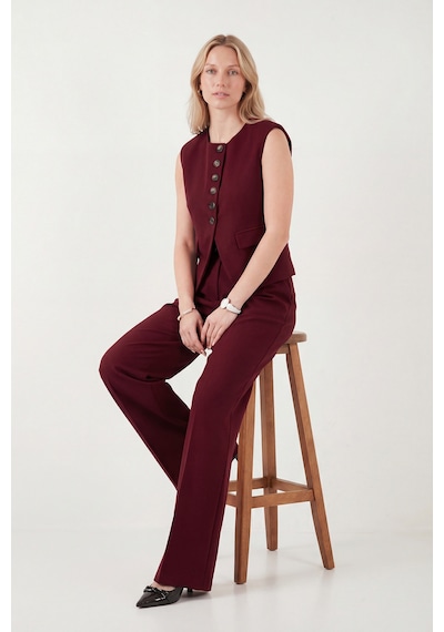 Lela Bayan Yelek 6521194 Bordo Bordo