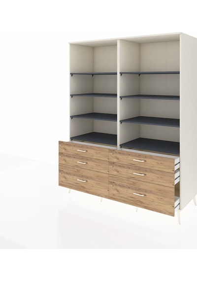 Kronos Gardrop 8 Raflı 6 Çekmeceli 176x59x221 Aytaşı-antrasit/çam Antrasit/çam Kronos Gardrop 8 Raflı 6 Çekmeceli 176x59x221 Aytaşı-antrasit/çam Antrasit/çam