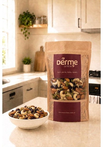 Karışık Kuruyemiş Fit Çiğ Badem, Çiğ Kaju, Kabak Çekirdeği İçi, Turna Yemişi 750 Gram 750 G