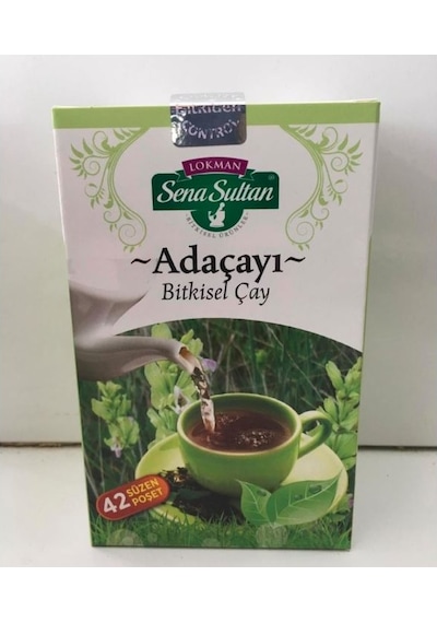 Lokman Sena Sultan Adaçayı Bitkisel Süzen Poşet Çay 42'li