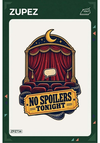 Zpz734 No Spoilers Tonight Ütüyle Uygulanabilir Transfer Baskı - 911529649