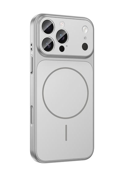 Apple Uyumlu iPhone 14 Pro Max Kılıf M-safe Şarj Özellikli Kamera Korumalı Kapak Ryc / Formen Gümüş