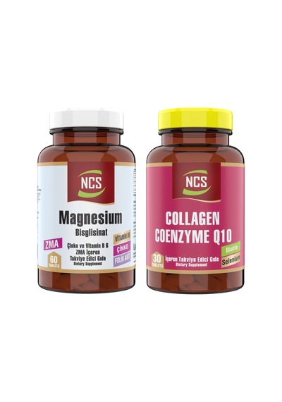 Ncs Magnesium Bisglisinat Çinko Folic Acid 60 Tablet Collagen Coe