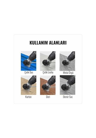 Kalite Metal Plaka Ve Sac Kesme Aparatı Şarjlı Matkaplar İçin