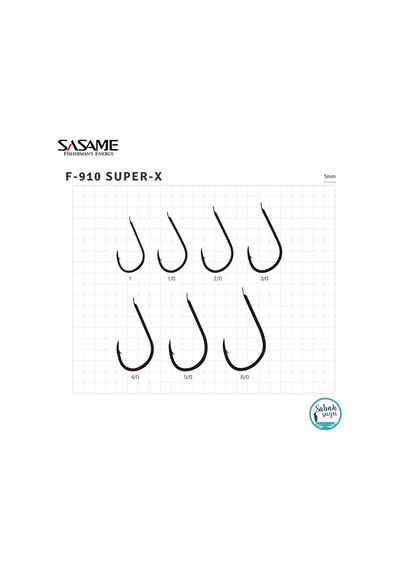 Sasame F-910 Super-x Halkalı İğne 1 8ad Siyah