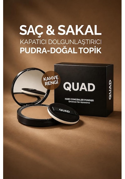 Unisex Saç Ve Sakal Kapatıcı Dolgunlaştırıcı Pudra, Açık Kahve, 12gr, Doğal Görünüm, Anında Hacim Çok Renkli
