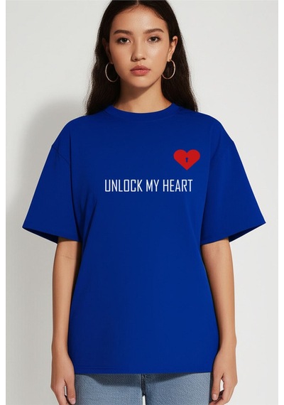 Nevermind Unisex Kadın Erkek The Key To Çift Sevgili T-shirt 2'li Set Takım Lacivert