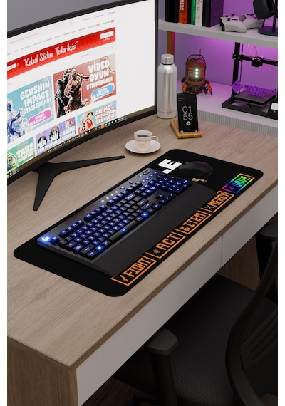 Undertale Kaymaz Dikişli Kauçuk Oyuncu Mousepad V1 - 70x30 Xl Gaming Mouse Pad Fare Altlığı
