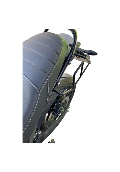 Motosiklet Çanta Demiri, Trıumph Speed 400, Scrambler 400 X, Siyah Boyalı Metal Boru Büküm Sol Taraf Genel